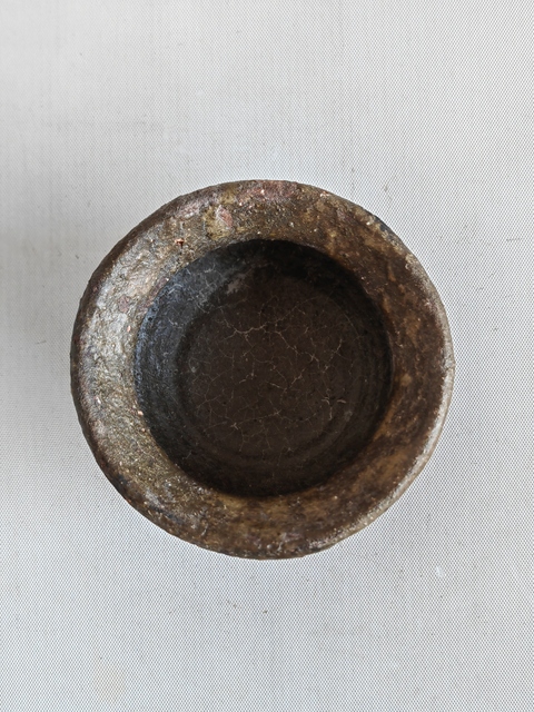 古玩陶瓷褐釉三足爐真品鑒賞圖