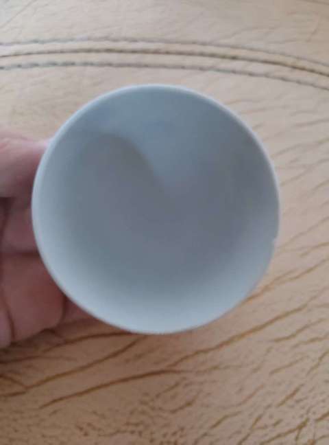 古玩陶瓷青花花卉紋仰鐘杯真品鑒賞圖