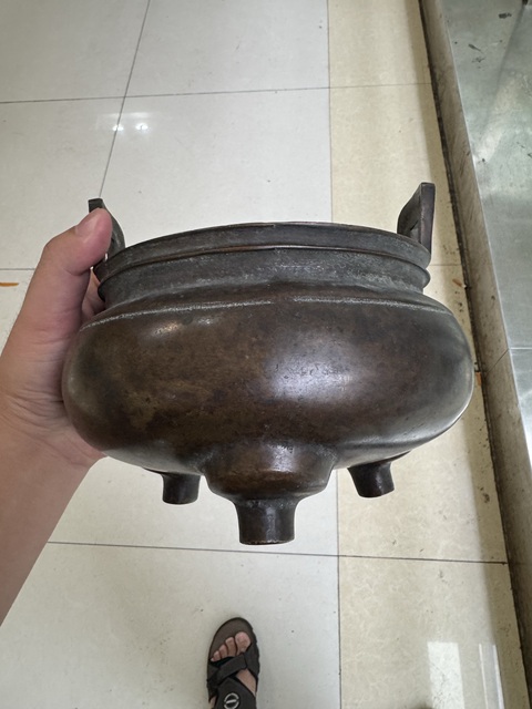 古玩銅器爐子真品鑒賞圖
