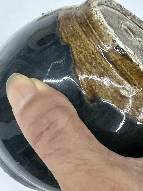 古玩陶瓷黑釉雙系罐真品鑒賞圖