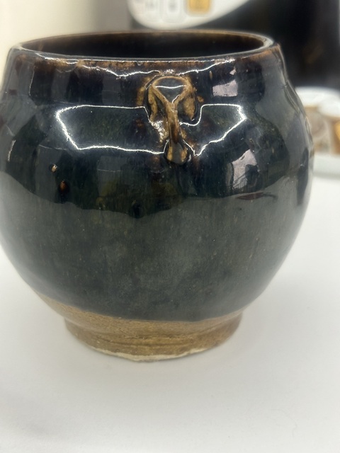 古玩陶瓷黑釉雙系罐真品鑒賞圖