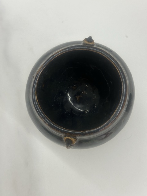 古玩陶瓷黑釉雙系罐真品鑒賞圖