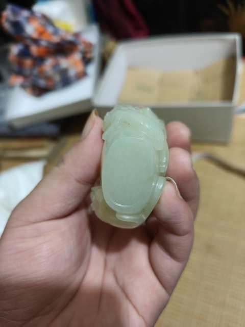 古玩玉器玉壺真品鑒賞圖