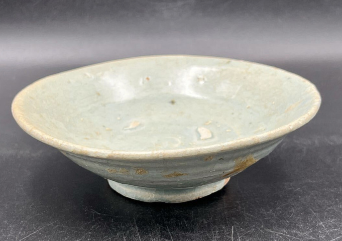 古玩陶瓷青白釉小盤真品鑒賞圖
