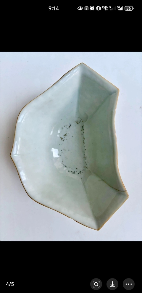 古玩陶瓷粉彩角碗真品鑒賞圖