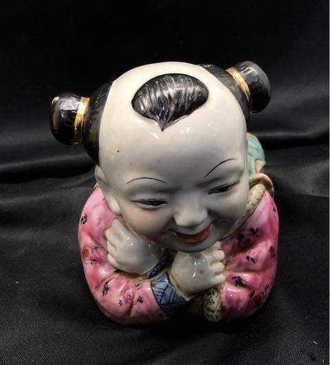 古玩陶瓷孩兒枕真品鑒賞圖