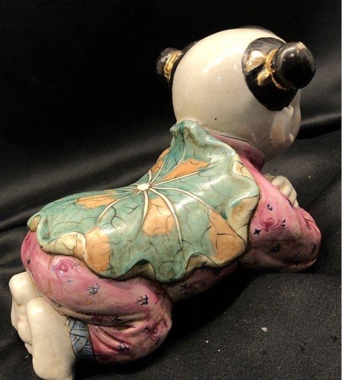 古玩陶瓷孩兒枕真品鑒賞圖