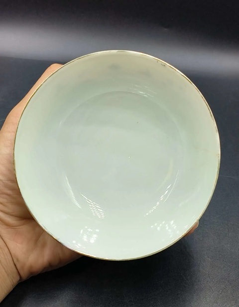 古玩陶瓷民國粉彩仕女茶碗拍賣，當(dāng)前價格76元