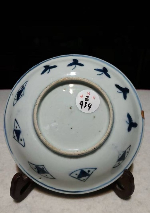古玩陶瓷青花喜鹿蜂猴紋盤拍賣,當(dāng)前價格2588元