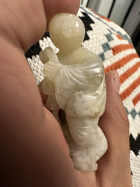 古玩玉器和田玉雕“劉海戲金蟾”真品鑒賞圖