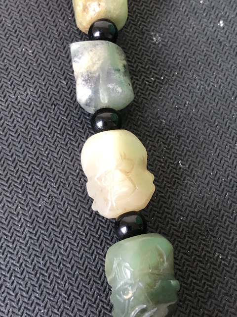 古玩玉器十八羅漢串子真品鑒賞圖