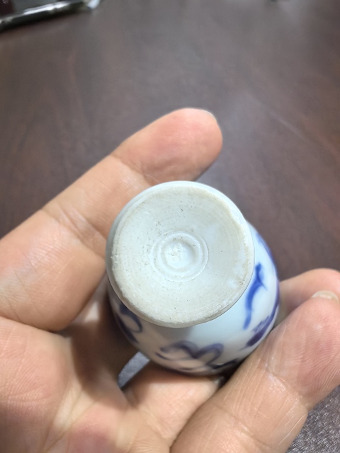 古玩陶瓷青花高足杯真品鑒賞圖
