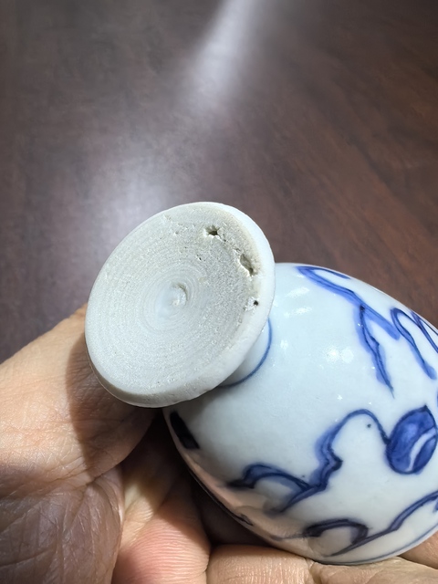 古玩陶瓷青花龍紋高足杯真品鑒賞圖