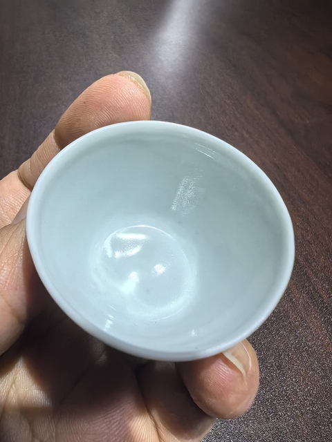 古玩陶瓷青花龍紋高足杯真品鑒賞圖