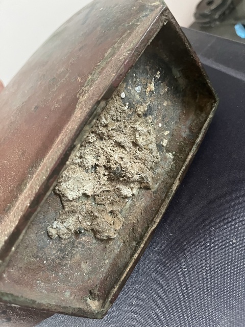 古玩銅器漢代青銅扁壺真品鑒賞圖