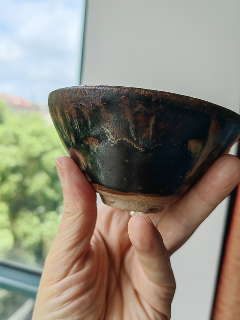 古玩陶瓷吉州窯窯變釉茶盞，注意品相真品鑒賞圖