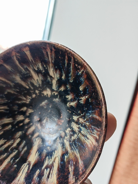 古玩陶瓷吉州窯窯變釉茶盞，注意品相真品鑒賞圖