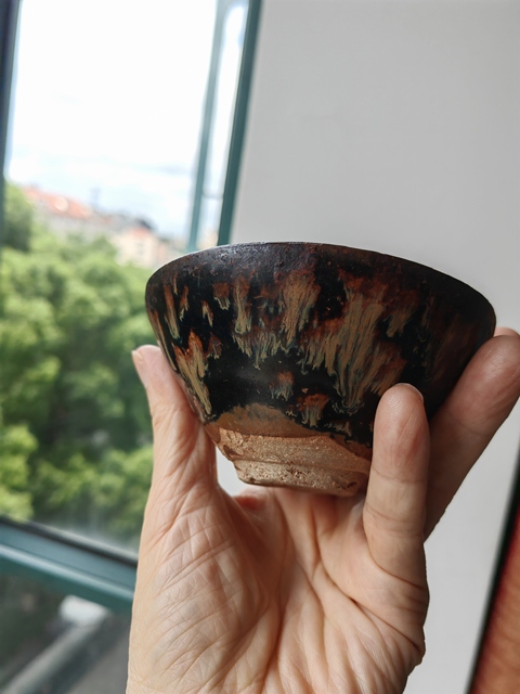 古玩陶瓷吉州窯窯變釉茶盞，注意品相真品鑒賞圖