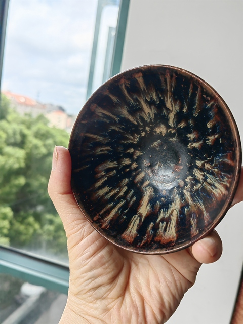 古玩陶瓷吉州窯窯變釉茶盞，注意品相真品鑒賞圖