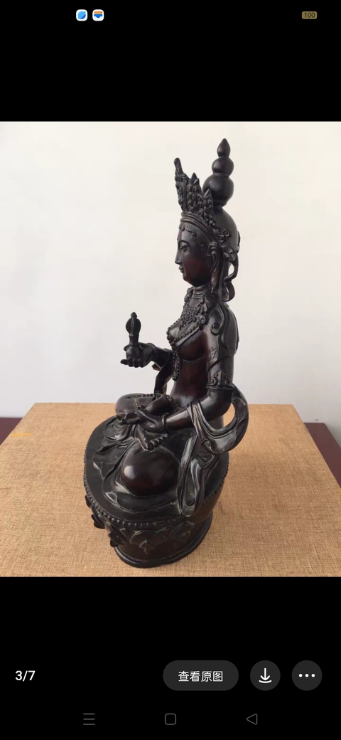 古玩雜項木雕佛像真品鑒賞圖