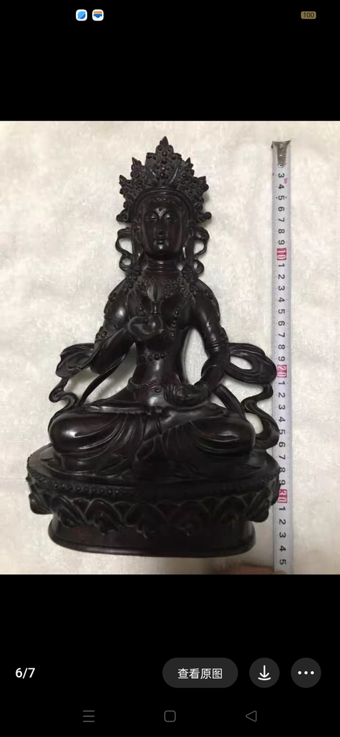 古玩雜項木雕佛像真品鑒賞圖