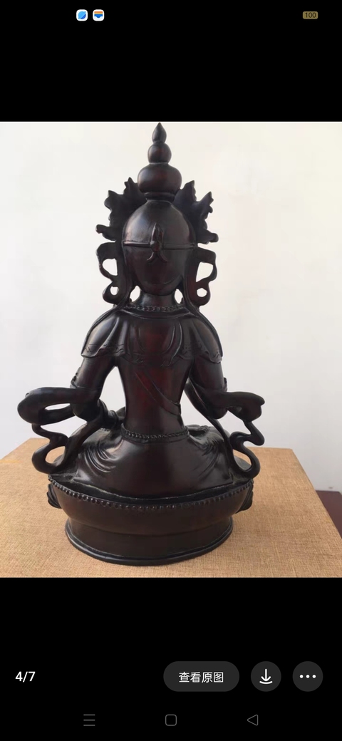 古玩雜項木雕佛像真品鑒賞圖