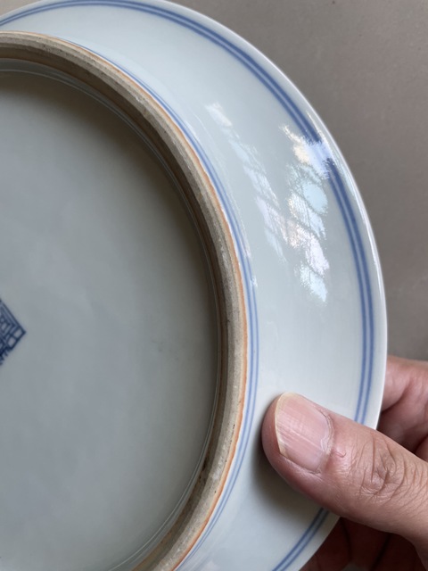 古玩陶瓷青花盤真品鑒賞圖