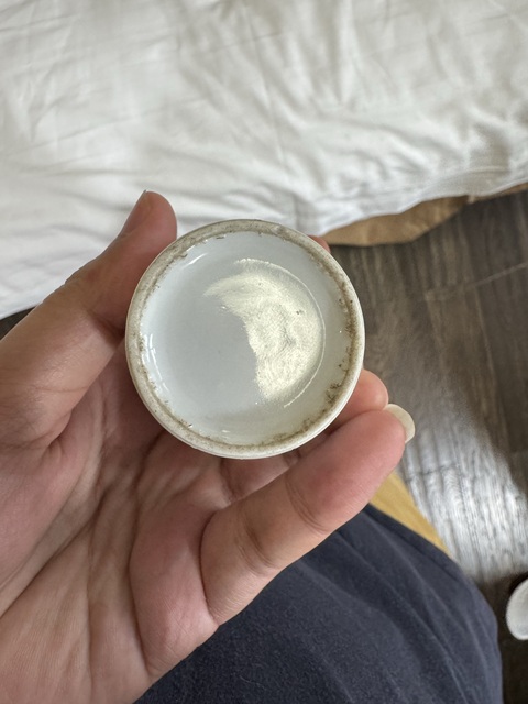 古玩陶瓷民國釉下彩杯真品鑒賞圖