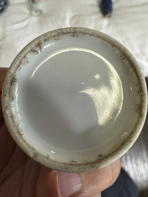 古玩陶瓷民國釉下彩杯真品鑒賞圖