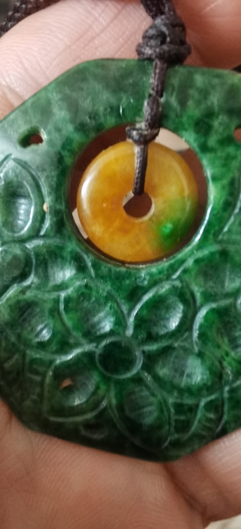 古玩玉器翡翠花卉題材佩真品鑒賞圖
