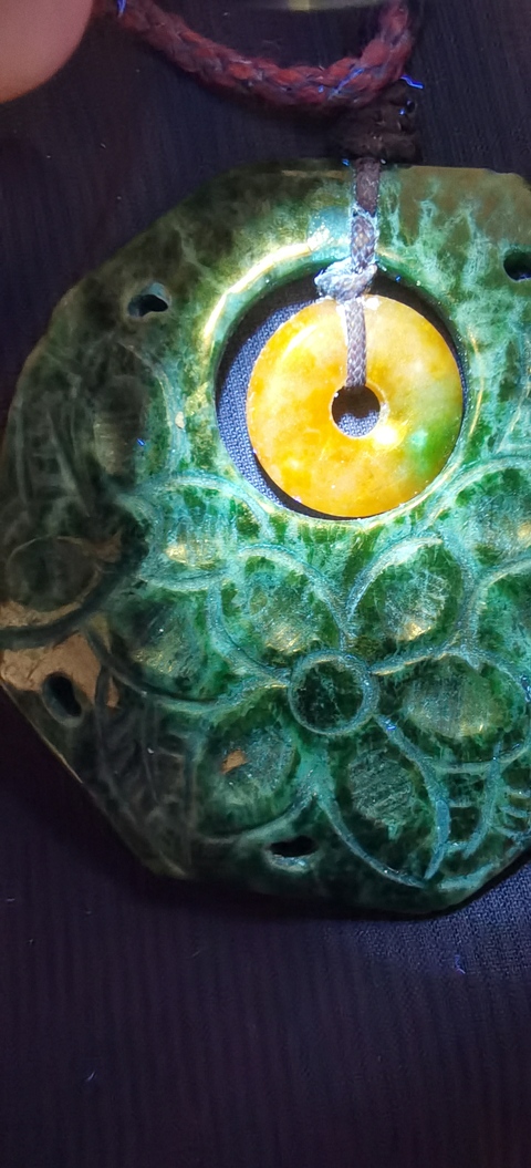 古玩玉器翡翠花卉題材佩真品鑒賞圖
