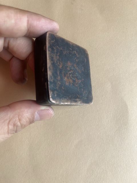 古玩雜項銅墨盒真品鑒賞圖