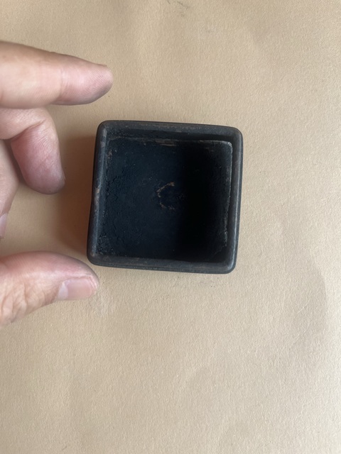 古玩雜項銅墨盒真品鑒賞圖