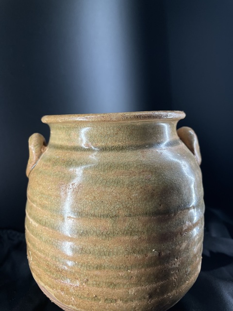 古玩陶瓷青瓷雙系罐真品鑒賞圖