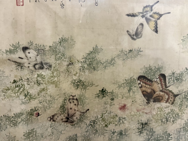 古玩字畫蝶舞真品鑒賞圖