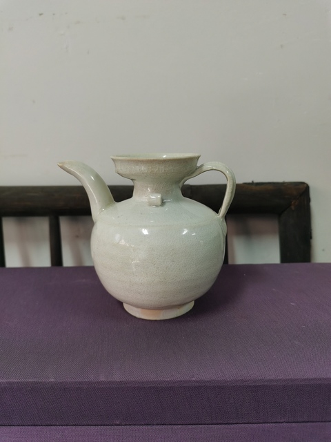 古玩陶瓷宋代影青雙系執(zhí)壺拍賣，當(dāng)前價(jià)格2450元
