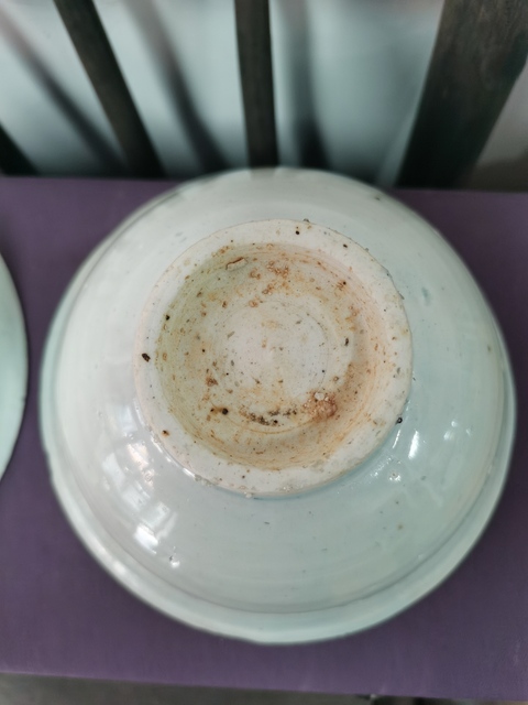 古玩陶瓷宋末元代 影青碗一對拍賣，當前價格1600元