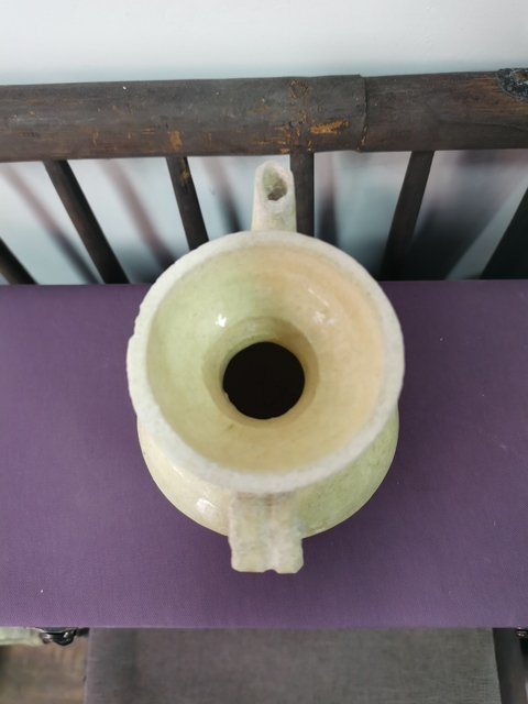 古玩陶瓷青白釉盤口壺真品鑒賞圖