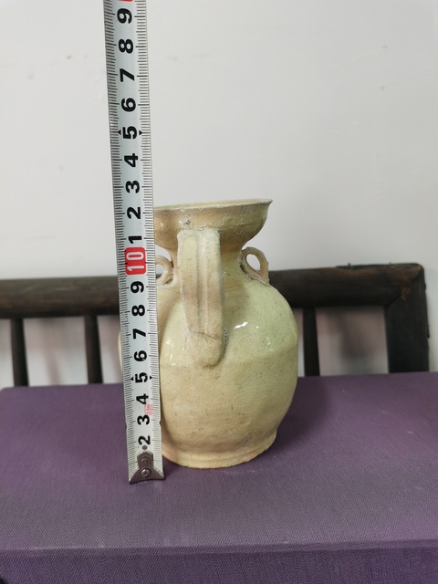 古玩陶瓷青白釉盤口壺真品鑒賞圖