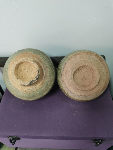 古玩陶瓷青釉雙耳罐真品鑒賞圖