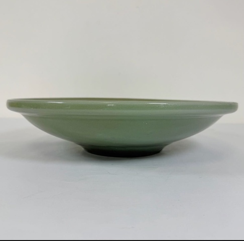 古玩陶瓷元代龍泉窯青釉盤真品鑒賞圖