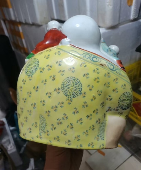 古玩陶瓷五子鬧佛真品鑒賞圖