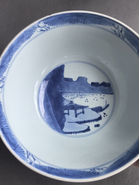 古玩陶瓷八仙圖青花碗真品鑒賞圖