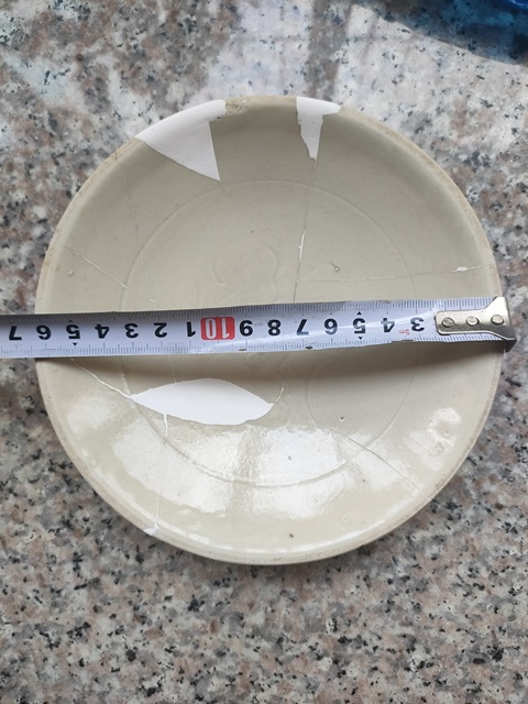 古玩陶瓷定窯白瓷刻花盤拍賣，當前價格2200元