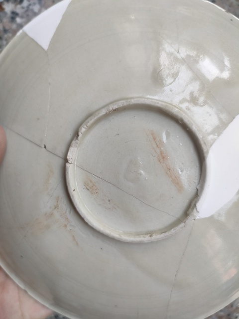 古玩陶瓷定窯白瓷刻花盤拍賣，當前價格2200元