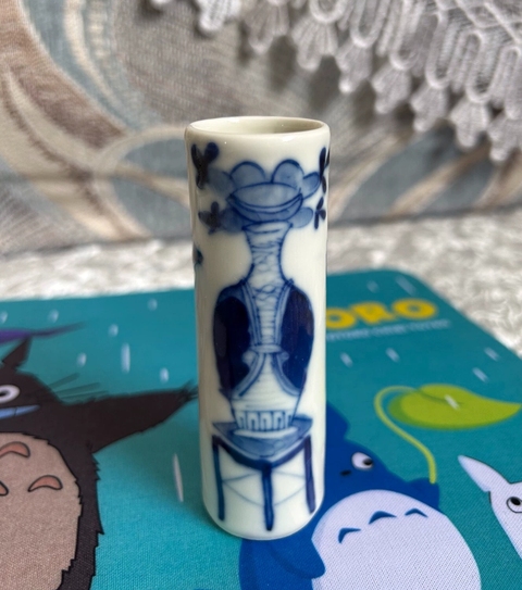 古玩陶瓷青花博古圖香筒真品鑒賞圖