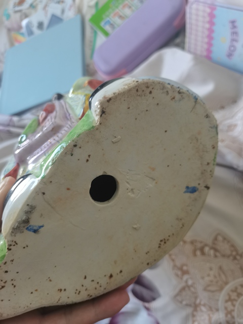 古玩陶瓷粉彩福祿壽人物朔像真品鑒賞圖