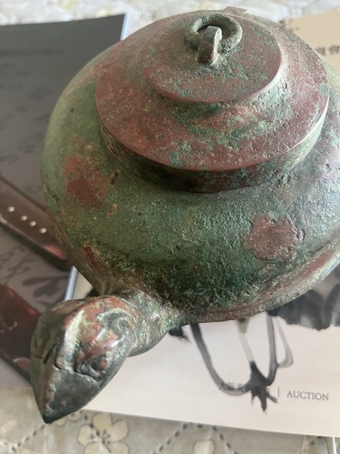 古玩銅器漢代青銅盉真品鑒賞圖