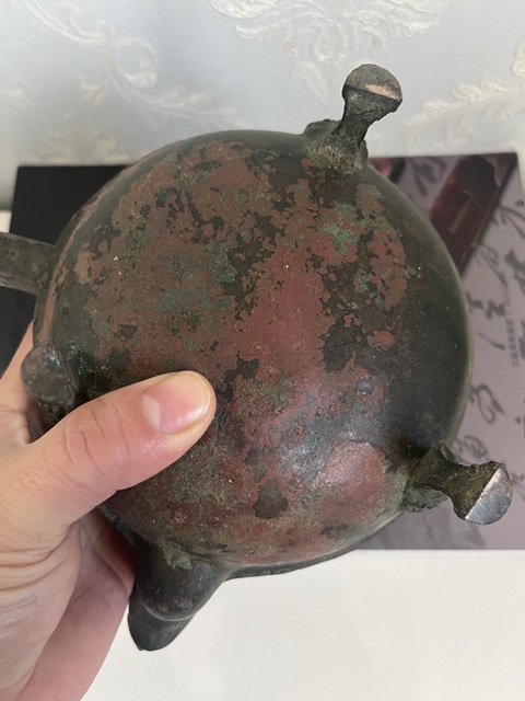 古玩銅器漢代青銅盉真品鑒賞圖