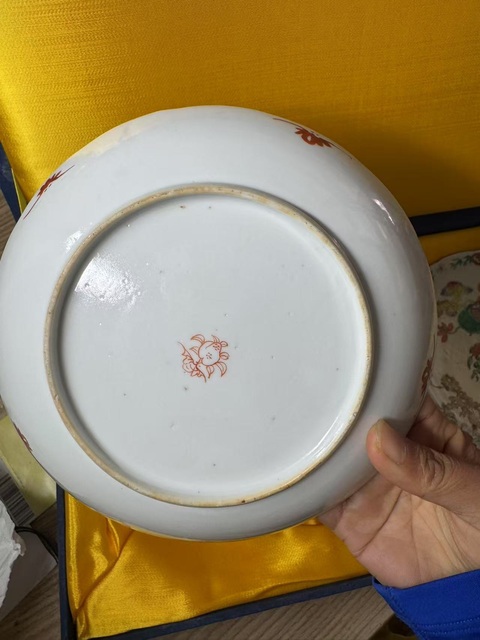 古玩陶瓷清道光 粉彩盤真品鑒賞圖